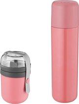 BergHOFF Leo Thermosfles & Lunchpot - Roze - Set