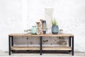 TV Meubel Zwart - Hout & Metaal - 160x40x50cm - Tv-meubel Jim 160cm - Giga Meubel