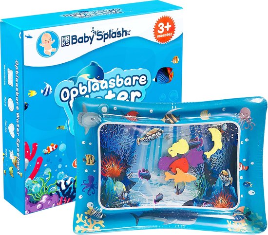 bol.com | HBKS Baby Splash Water Speelmat – Speelkleed Baby – Speelmat  Tummy Time – Opblaasbaar...