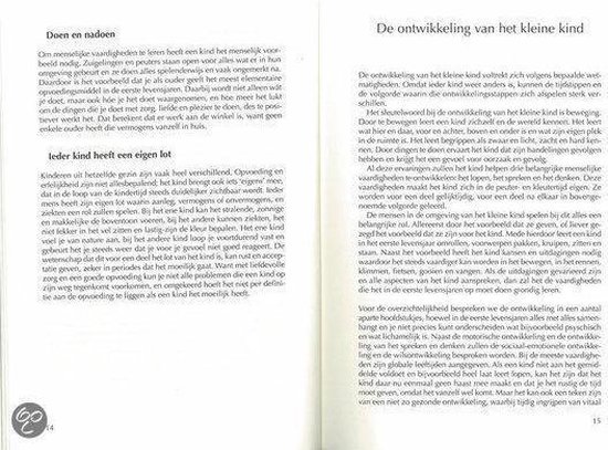 Tekst over 'Doen en nadoen' en 'ieder kind heeft een eigen lot'.