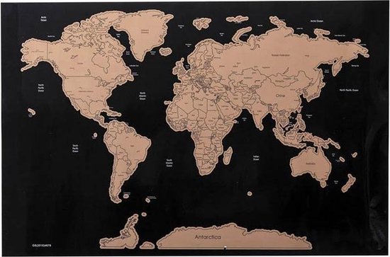 Om toestemming te geven Verbazing compileren Kras (wereld)kaart - Scratchmap - world edition - waar ben je geweest? |  bol.com