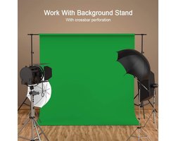 DONZA - Green achtergrond - Greenscreen - 160 * 200cm - Uittrekbare groene screen - fotostudio met Chromakey effect - film shooting background - backdrops fotografie -  fotografie, video en televisie greenscreen