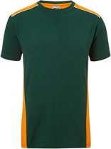 Fusible Systems - Heren James and Nicholson Workwear Level 2 T-Shirt (Groen/Oranje)