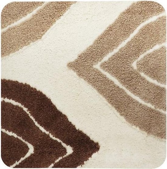 Dutch House Bidetmat Paris - 60x60cm - Bruin - Toiletmat - Badmat