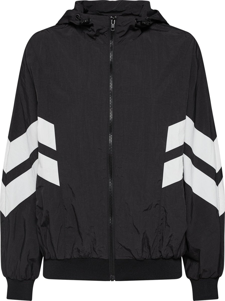 Urban Classics tussenjas ladies crinkle batwing jacket -l Zwart