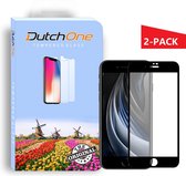 Iphone 8 Screenprotector glas - Iphone 8 Screen Protector -  Geschikt voor Iphone 6 / 7 / 8 / SE2020 - 2-PACK 9D