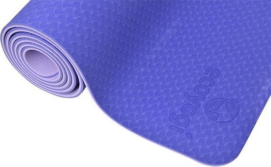 Ecoyogi Soft Comfort TPE Yogamat Paars – Milieuvriendelijk, Ultralicht & Comfortabel – 183x61 cm – 6 mm Dik – Perfect voor Gevoelige Gewrichten & Rustige Yogastijlen – Waterdicht & Latexvrij - Dikke yoga mat - Geschikt als Fitness Mat en Sport Mat