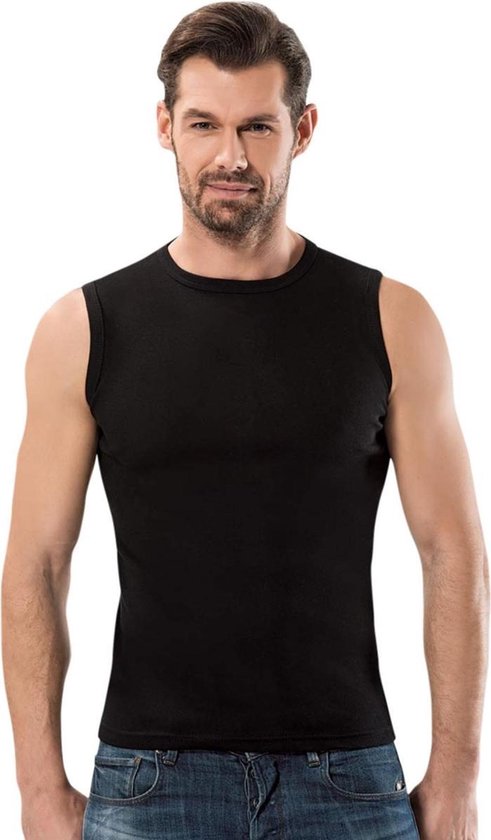 Mouwloos shirt - 5Pack - Zwart - Maat L