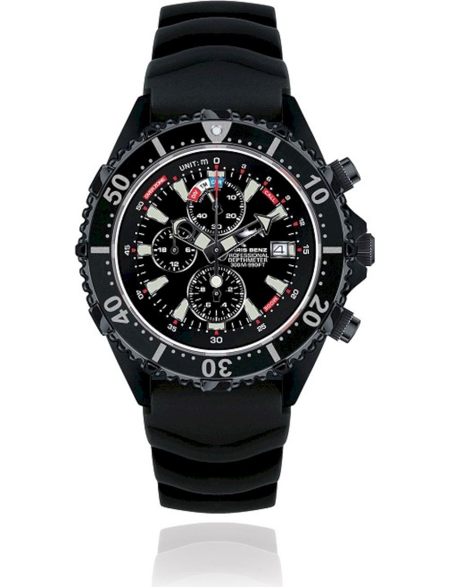 Chris Benz Unisexhorloge CB-C300-LE-KBSS