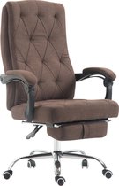 Bureaustoel - Ergonomische bureaustoel met voetensteun - Kantoor - Kunststof - Bruin - 71x63x124 cm