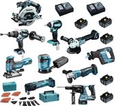 Makita 10 machines + 5 batterijen + 2 laders