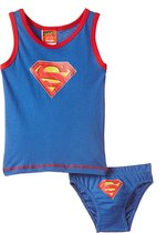 Superman blauw ondergoedset maat 116/128 - 6/8 jaar