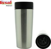 Resal Homeware Click & Go Travel Isoleerbeker Thermo Mug - Zilver