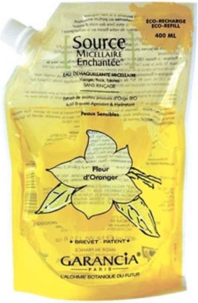 Garancia Source Micellaire Enchanta(c) Orange Blossom Eco-refill Makeup Remover 400ml
