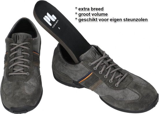 Pius Gabor -Heren - grijs donker - sneakers - maat 44 | bol.com