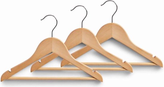 slinger Psychologisch naaimachine Kinder - Baby kledinghanger - hout - set van 20 stuks - 360 graden -  Kinderhanger met... | bol.com