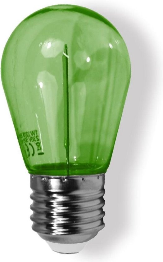 Led lamp Groen | Filament | 1 watt | E-27 fitting | bol.com