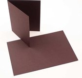 Kaarten Bruin 17.8x12.4cm (50 stuks)