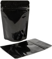 Pochettes debout Noir 13x7x20.5cm | 113 grammes (100 pièces)