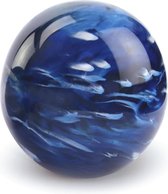 Urn / Mini Urn - Urn Bol Marble blauw 1,5L - Urn voor as - Urn Hond - Urn Kat - Urn Glasobject - Urn Kunst - As-Gedenkstuk - Glasurn