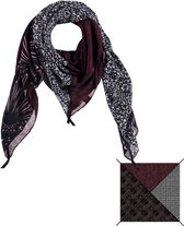 Sarlini Vierkante Sjaal Design Zwart