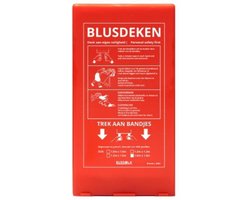 Mobiak blusdeken 120x180 cm hardbox - branddeken - brandveiligheid - brandbeveiliging