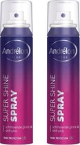 Andrélon Pink Super shine Spray - 2 x 100 ml