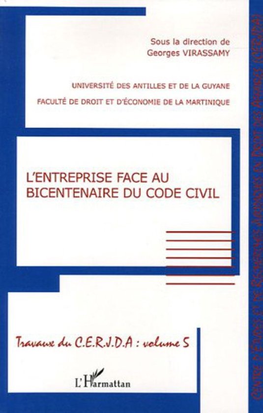 L'entreprise face au bicentenaire du Code civil - cover