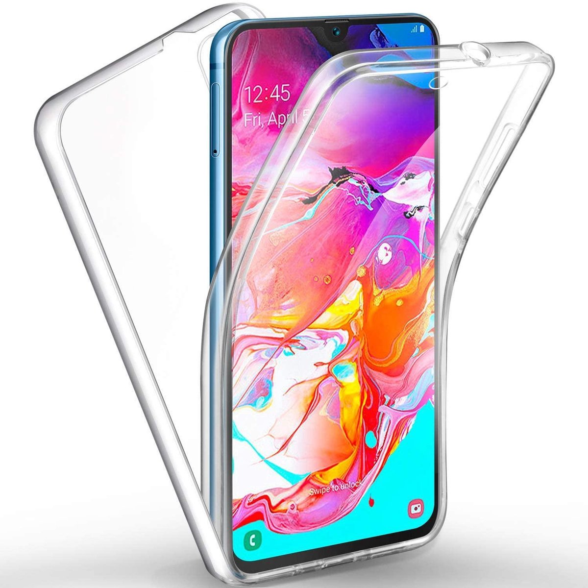 BixB 2 in 1 Siliconen TPU hoesje Case 360 Graden voor Samsung Galaxy A70