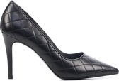Peter Kaiser Dames Leren   Pumps / Stiletto - Naaldhak hoogte 8 cm - 65433 - Zwart - Maat 37.5