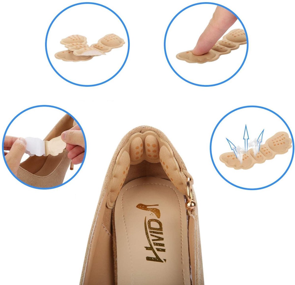 Foot Morning – Elfix Hielkussen (1 paar), Kwaliteitslederen Comfort- Inlegzolen voor Dagelijks Wandelen, Hielkussentjes, Gebruik in Vrijetijdsschoenen en Formele Laarzen (38-40 EU