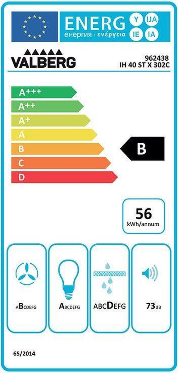 Hotte îlot VALBERG IH 40 ST X 302C - Electro Dépôt