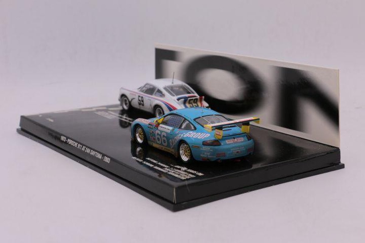 ミニカー Porsche 911 24H DAYTONA 1973 2003 1/43 1:43 Diecast Modelcar 2 Porsches 24H Daytona 1973 / 2003 2403pcs