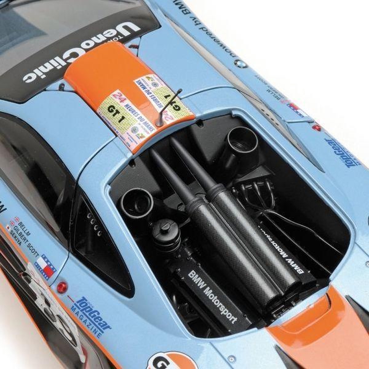 McLaren F1 GTR Gulf Team Davidoff #39 24H Le Mans 1997 - 1:18