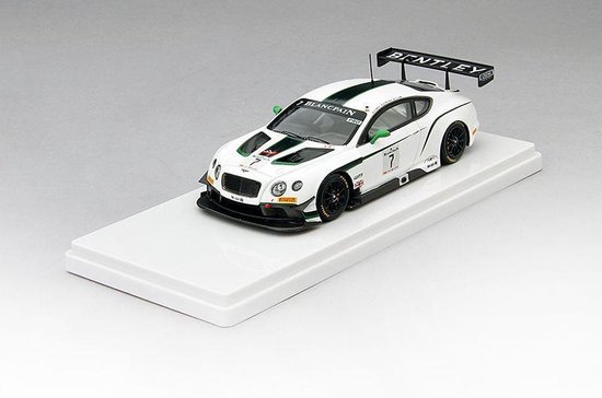 Foto: The 1 43 diecast modelcar of the bentley gt3 7 who won the blancpain gt in silverstone 2014 the manufacturer of the scalemodel is truescale miniatures this model is only available online