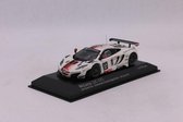 The 1:43 Diecast Mofdelcar of the McLaren 12C GT3 Art Grand Prix #12 of the 24H Spa 2012. The drivers were DeMoustier/Amado/Tappy and Parisy. This scalemodel is limited by 513pcs.The manufacturer is Minichamps.