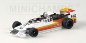 The 1:43 Diecast Modelcar of the March 792 F2 #11 of 1979. The driver was M. Hasemi. The manufacturer of the scalemodel is Minichamps.This model is only online available