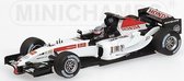 The 1:43 Diecast Modelcar of the BAR Honda 007 #4 of 2004. The driver was Takumo Sato. The manufacturer of the scalemodel is Minichamps.This model is only online available