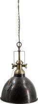 Industriële Hanglamp - Hanglampen - Vintage Hanglamp - Hanglamp Industrieel - Zwart - 56 cm breed