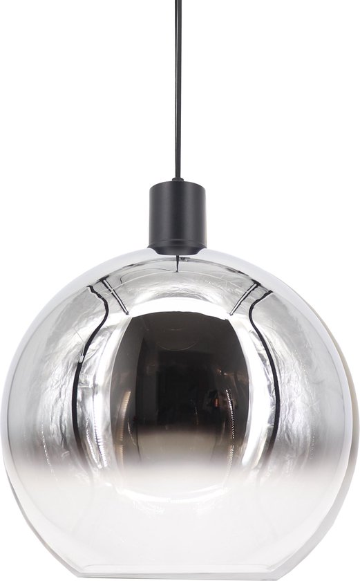 Hanglamp Rosario Chroom - Ø30cm E27 - IP20 - Dimbaar > lampen hang chroom zwart |... | bol.com