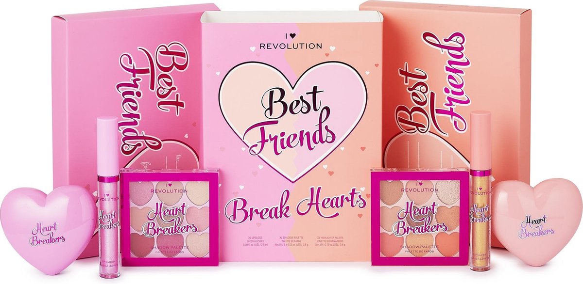 I Heart Revolution Best Friends Break Hearts Gift Set - Cadeauset