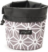 Jadyn B Cosmetic Bag - Compacte reis make-up tas met trekkoord / Toilettas (Geometric Gray)
