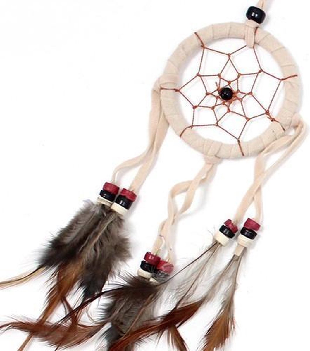 Bali Dreamcatcher - Klein Rond - Choc - 6 stuks