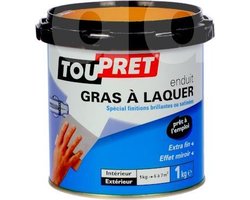 TOUPRET 1KG - Speciale coating lakplamuur voor glanzende oppervlakken - Geeft Spiegeleffect