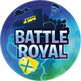 Amscan Feestborden 'battle Royal' Jongens 23 Cm Karton Blauw 8 Stuks