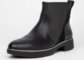 FitFlop™ Salma Lizard-Embossed Ankle Boots Leather Zwart - Maat 40