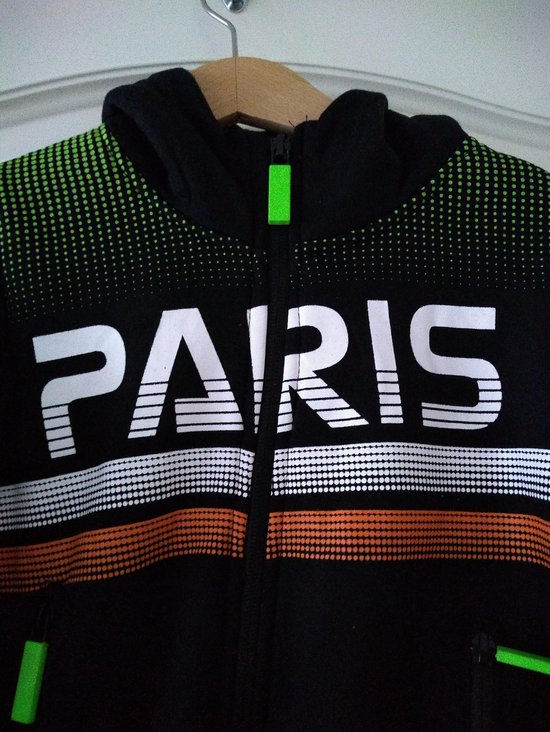 Jongens vest Paris zwart 92