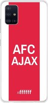 Samsung Galaxy A51 Hoesje Transparant TPU Case - AFC Ajax - met opdruk #ffffff