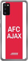 Samsung Galaxy A41 Hoesje Transparant TPU Case - AFC Ajax - met opdruk #ffffff