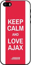 iPhone 5s Hoesje TPU Case - AFC Ajax Keep Calm #ffffff